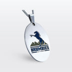 Brumbies A&C Oval Pendant with 50 cm chain