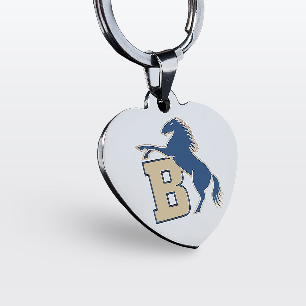 Brumbies A&C Heart Key Ring / Bag Tag 2