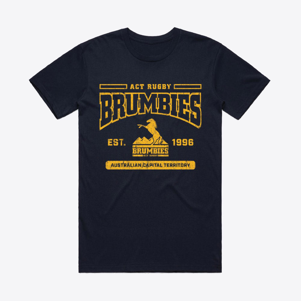 Brumbies 2026 Adults Navy Supporter Tee