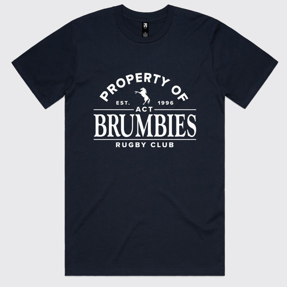 Brumbies "Property Of" Navy T-Shirt