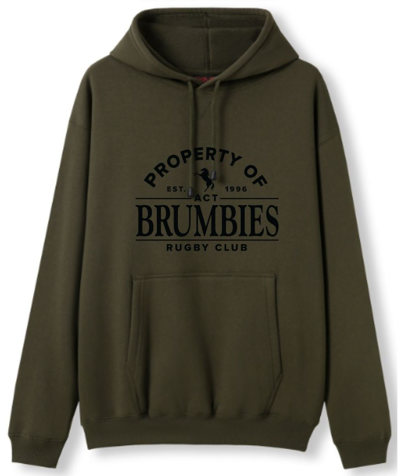 "PROPERTY OF" Khaki Hoodie PRE-ORDER