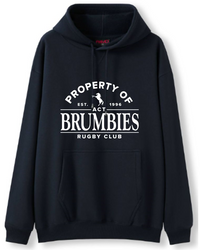 Load image into Gallery viewer, &quot;PROPERTY OF&quot; Navy Hoodie
