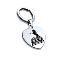 Load image into Gallery viewer, A&amp;C Heart Key Ring / Bag Tag 1 with club logo
