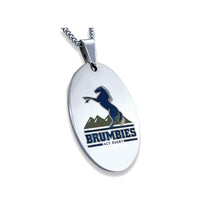 Load image into Gallery viewer, A&amp;C Oval Pendant with 50 cm chain
