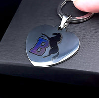 Load image into Gallery viewer, A&amp;C Heart Key Ring / Bag Tag 2
